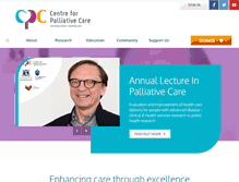 Tablet Screenshot of centreforpallcare.org